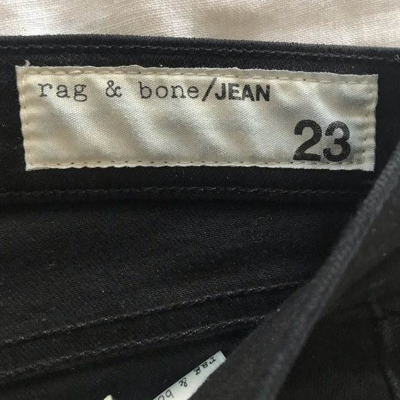 Rag & Bone Black Flare with Distressed Bottom - Picture 5 of 5